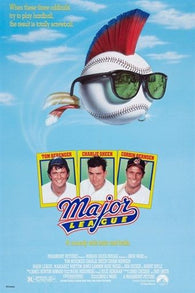 MAJOR LEAGUE vintage movie poster TOM BERENGER CHARLIE SHEEN baseball 24X36