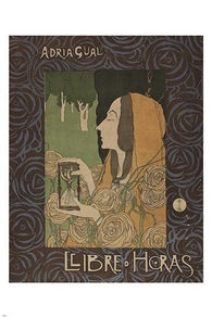 llibre d'horas by adria gual VINTAGE AD POSTER mystical HOUR GLASS 24X36 new