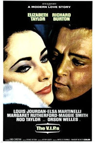 THE VIPS vintage movie poster ELIZABETH TAYLOR RICHARD BURTON classy 24X36