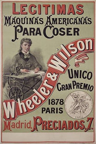 LEGITIMAS - WHEELER & WILSON madrid spain vintage ad poster COLLECTORS 24X36