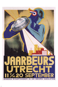 UTRECHT'S FAIR Vintage Poster Henri C. Pieck Netherlands 1934 24X36 VALUABLE