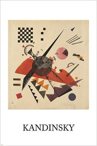 VASILY KANDINSKY orange VINTAGE PAINTING art poster RUSSIAN 24X36 abstract