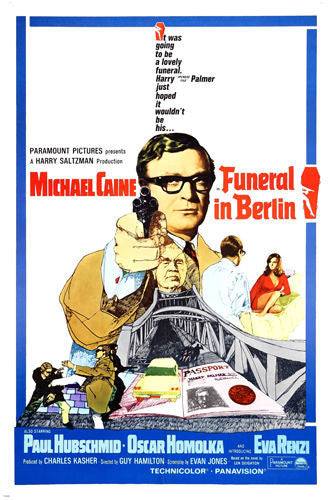 michael CAINE eva RENZI funeral IN BERLIN movie poster DANGER drama 24X36