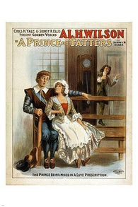 A PRINCE OF TATTERS vintage print poster ANIMATED SCENE prized art 24X36 GEM