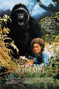 GORILLAS  IN THE MIST classic movie poster SIGOURNEY WEAVER biopic 24X36 gem