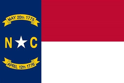 NORTH CAROLINA official FLAG poster SYMBOLIC COLLECTORS historic 24X36 NEW