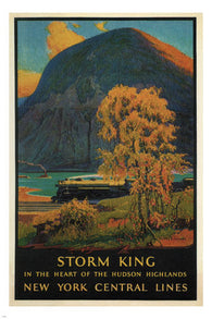 storm king train VINTAGE POSTER walter greene united states 1928 24X36 gem - QW0