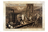 A NUTMEG MATCH vintage print poster DETAILED COLLECTORS sepia tone 24X36 NEW
