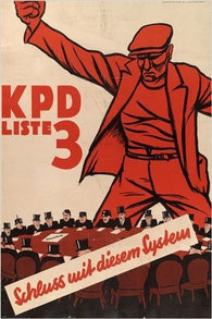vintage ad poster GERMAN INTERWAR COMMUNIST historic political RARE 24X36 #6