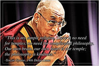 14TH DALAI LAMA tenzin gyatso INSPIRATIONAL QUOTE POSTER 24X36 kindness