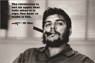 ernesto guevara quote poster THE REVOLUTION IS NOT AN APPLE THAT FALLS 24X36