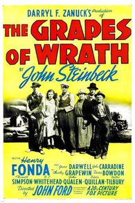 john steinbeck's THE GRAPES OF WRATH movie poster HENRY FONDA 1940 CLASSIC