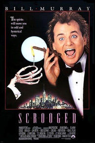 SCROOGED vintage movie poster BILL MURRAY comedy drama PRIZED 24X36 new