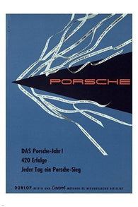 ABSTRACT RACING vintage sports poster UNUSUAL collectors 24X36 retro