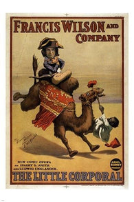 the little corporal VINTAGE ART POSTER ironic historic FRANCIS WILSON 24X36