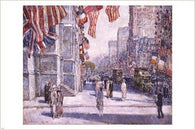 EARLY MORNING ON THE AVENUE may 1917 vintage poster CHILDE HASSAM 24X36 rare