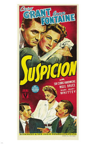 SUSPICION movie poster CARY GRANT joan fontaine ROMANTIC psycho 24X36