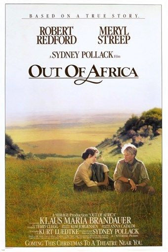 ROBERT REDFORD MERYL STREEP out of africa vintage MOVIE poster CLASSIC 24X36