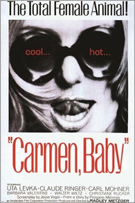 CARMEN BABY classic movie poster SEXY FEMINIST vital alluring 60's 24X36 HOT