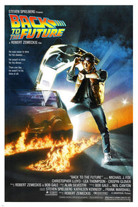 BACK TO THE FUTURE movie poster MICHAEL J. FOX wacky trip ACTION 24X36 - YW0