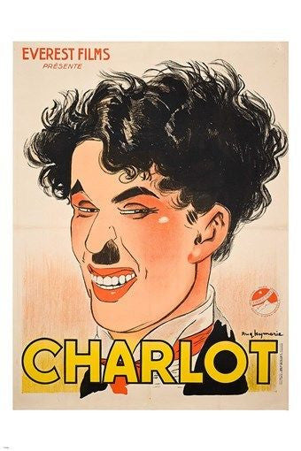 FRENCH VERSION CHARLIE CHAPLAIN CHARLOT movie poster comedy collectors 24X36