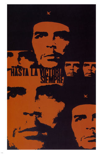 ever toward victory CHE POSTER Antonio Pérez González Cuba 1967 24X36 rare