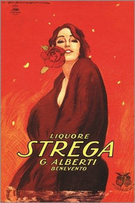 MANIFESTO marcello dudovich LIQUORE STREGA vintage alcohol AD POSTER 24X36