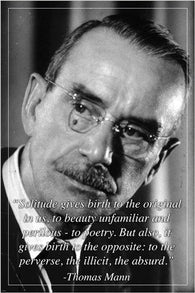 inspirational quote poster THOMAS MANN novelist poet GERMAN 24X36 rare NEW