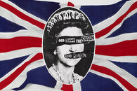 CLASSIC SEX PISTOLS GOD save the QUEEN poster BRITISH flag PUNK 24X36