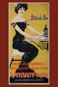 LEADING FACTORY SEALING WAX INKS VINTAGE AD POSTER ANTONIO BAUZON ITALY 24X36