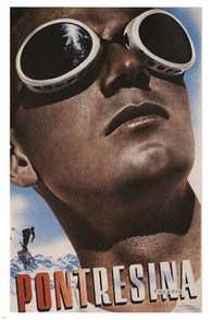 Pontresina VINTAGE POSTER Herbert Matter Switzerland 1936 24X36 hot RARE!