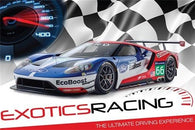 colorful dynamic EXOTIC RACING CAR poster ULTIMATE DRIVING EXPERIENCE 24X36
