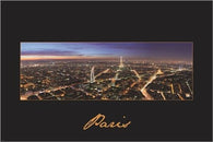 modern poster CITY OF PARIS one-of-a-kind EIFFEL TOWER night 24X36 LIGHTS
