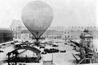 Henri Giffard GRAND BALLOON BEFORE ASCENT 1878 vintage art poster Paris 24X36