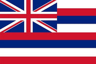 HAWAII OFFICIAL flag poster RED WHITE & BLUE historic political new 24X36