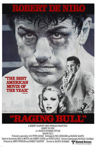 1980 RAGING BULL movie poster ROBERT DE NIRO upclose CLASSIC BOXING  24X36-PW0