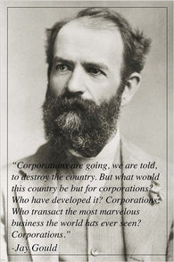 JAY GOULD american railroad developer MOTIVATIONAL QUOTE POSTER 24X36 new