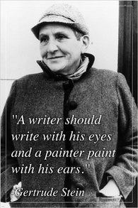 inspirational motivational quote poster GERTRUDE STEIN AMERICAN WRITER 24X36