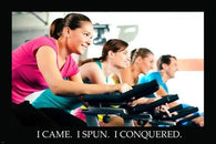 inspirational fitness poster SPIN CLASS motivational QUOTE sporty 24X36