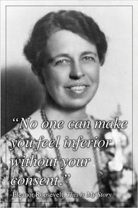 ELEANOR ROOSEVELT quote poster INSPIRATIONAL MOTIVATIONAL political 24X36