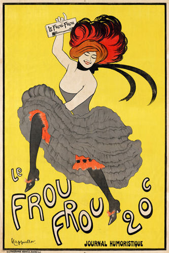LE FROU FROU journal humoristique poster LEONETTO CAPPIELLO 1899 24X36 rare
