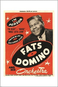 vintage concert poster FATS DOMINO and his ORCHESTRA music legend 24X36 HOT