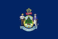maine official STATE FLAG POSTER historic collectors POLITICAL prized 24X36