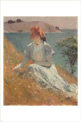 MARGARET GRETCHEN STRONG 1909 painting poster FRANK WESTON BENSON 24X36 rare
