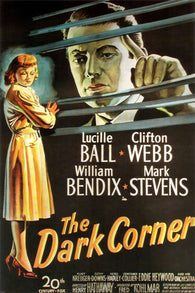 FILM NOIR MOVIE POSTER the dark corner LUCILLE BALL CLIFTON WEBB 24X36