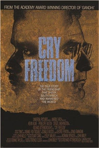 CRY FREEDOM rare movie poster RICHARD ATTENBOROUGH director HISTORIC 24X36