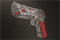 GOD, GUNS and BIBLICAL VERSES political art poster SINGULAR DESIGN 24X36 hot