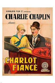 charlot fiance classic movie poster CHARLIE CHAPLIN ROGUE COMEDIAN 24X36