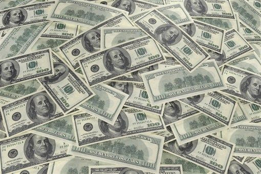 $100 DOLLAR background KITSCHY art poster 24X36 rich MONEY wealth benjamins