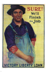 VICTORY LIBERTY LOAN vintage poster G A BENEKER US 1918 24X36 new PATRIOTIC